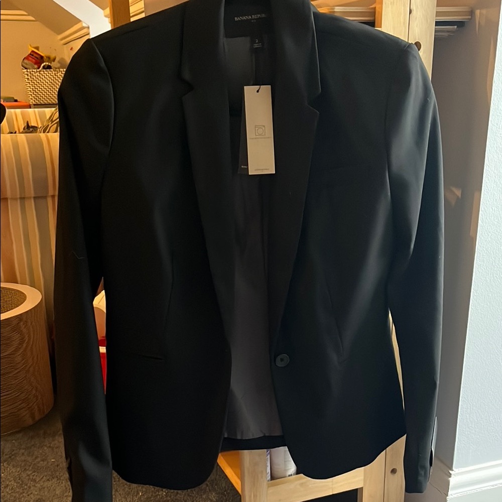 Banana Republic Black Tailored Blazer